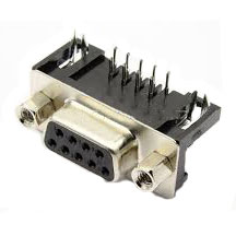 D-Subminiature, PCB Mounted, Right Angle, 8.08mm Footprint, Female