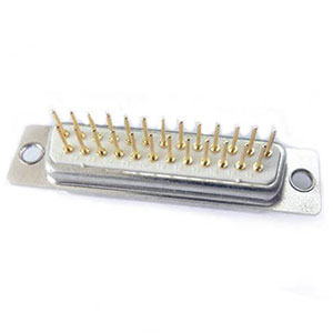D-Subminiature, Vertical, PCB Mounted, Receptecle, Phosphor Bronze, Machined Contact Type