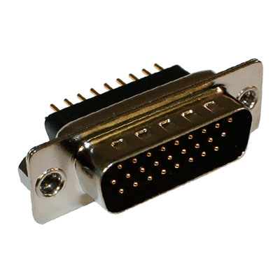 D-Subminiature, Vertical, PCB Mounted, High Profile, Machine Contacts, Male