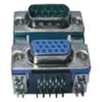 D-Subminiature Connector, Dual Stacked, 9 Position Female Over 15 Position High Density Female (9.50x8.18mm Footprint), PBT Insulation
