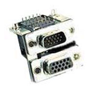 D-Subminiature Connector, Dual Stacked, 15 Position High Density Female Over 15 Position High Density Male (8.89x8.80mm Footprint)