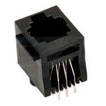 Modular Jack, RJ12 (6P6C) Jack, Single Port, Non-Shielded, Top Entry, Without Flange