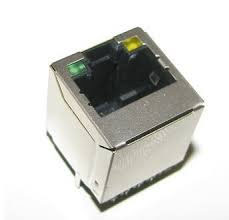 RJ45, Top Entry, Single Port, Shielded, Back 3.85mm, with LEDs, Type TA Transformer
