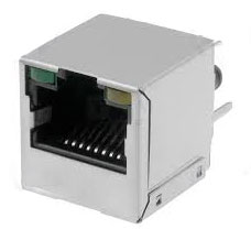 RJ45, Top Entry, Single Port, Shielded, Back 3.85mm, with LEDs