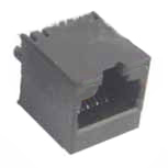 Modular Jack, RJ45, Single Port, Non-Shielded, Top Entry, Closed Bottom