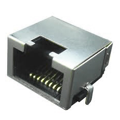 Modular Jack, Single Port, Low Profile, Mid Mount, Shielded, 1.05mm Offset