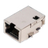 1000 BASE-TX RJ45, Gigabit; w/LEDs ; Single Port, Shielded, 2.40mm Offset
