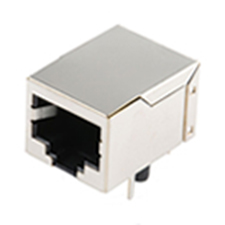 Modular Jack, Single Port RJ12 (6P6C), Side Entry, Low Profile, Shielded, Tab Up