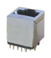 RJ Jack (RJ11, RJ12, RJ45) (8P6C), Single Port, Shielded, Non Closed Bottom, CAT 5e