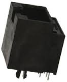 Modular Jack, RJ45, Non-Shielded, Top Entry, Closed Bottom Without Flange