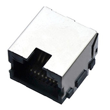 Modular Jack, Single Port, Side Entry, Shielded, Very Low Profile