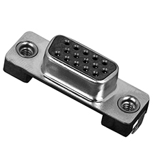 VGA Connector, 15 Position, Female, Standard Type Slim, 3.15mm Offset