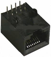 Modular Jack, Single Port RJ45, Right Angle, Non-Shielded, Side Entry, Very Low Profile