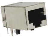 Modular Jack, Single Port RJ45, Shielded, Side Entry, w/out LED, w/out Transformer, Right Angle, Very Low Profile