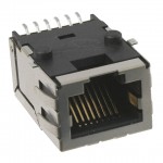 RJ45 Jack, High Speed, Low Profile, Surface Mount w/Tabs on Top and Sides