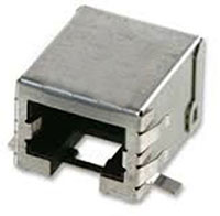 RJ45 Jack, High Speed, Low Profile, Surface Mount w/Tabs on Sides