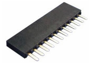 Receptacle Assembly, 2.54mm Pitch, Top Entry, Single Row, Cantilever Beam Contact, Vertical, 7.1mm Height, 2.5mm Width, Thru Hole