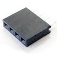 Receptacle Assembly, 2.54mm Pitch, Top Entry, Single Row, Cantilever Beam Contact, Vertical, 8.5mm Height, 3.8mm Width, Thru Hole
