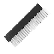Receptacle Assembly, 2.54mm Pitch, Top Entry, Single Row, Straight, Tuning FOrk Contact, 8.5mm Height, 2.5 mm Width,12.2 mm Tail; Thru Hole