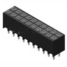 Receptacle Assembly, 2.54mm Pitch, Thru Hole, Double Row, Cantilever Beam Contact, Top Entry, Vertical, 6.8mm Height, 5.80mm Width
