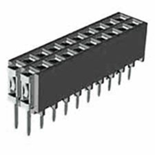 Receptacle Assembly, 2.54mm Pitch, Thru Hole, Double Row, Cantilever Beam Contact, Top Entry, Vertical, 8.5mm Height, 5.00mm Width