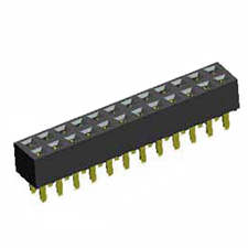 Receptacle Assembly, 2.54mm Pitch, Thru Hole, Double Row, Cantilever Beam Contact, Top Entry, 3.5mm Height, 3.2mm Tail Length