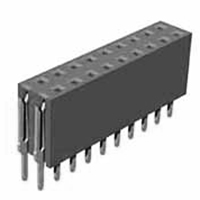 Receptacle Assembly, 2.54mm Pitch, Thru Hole, Double Row, Tuning Fork Contact, Top Entry, Vertical, 8.5mm Height