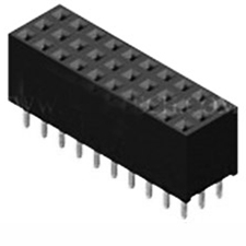 Receptacle Assembly, 2.54mm Pitch, Top Entry, Triple Row, Vertical, Cantilever Beam Contact, 5.00mm Height, Thru Hole