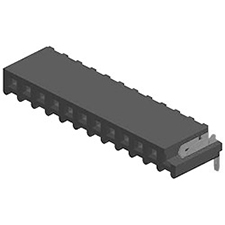 Receptacle Assembly, 2.54mm Pitch, Horizontal Entry, Single Row, Right Angle, Cantilever Beam Contact, 3.75mm Height, 8.5mm Depth, Thru Hole