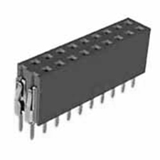 Receptacle Assembly, 2.54mm Pitch, Thru Hole, Double Row, Cantilever Beam Contact (Back),8.5mm Height, 5.5mm Width