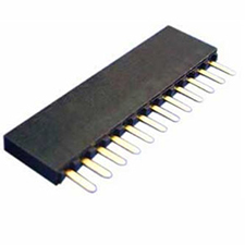 Receptacle Assembly, 2.54mm Pitch, Single Row, Right Angle, Tuning Fork Contact