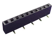 Receptacle Assembly, 2.54mm Pitch, Single Row, Top entry, Surface Mount, 7.1mm Height