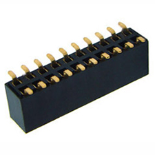 Receptacle Assembly, 2.54mm Pitch, Double Row, Top entry, Surface Mount, 7.1mm Height, Mounting Peg (optional)