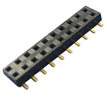 Receptacle Assembly, 2.00mm Pitch, Double Row, Vertical, Surface Mount, Bottom Entry, w/Mounting Post, 2.8mm Height