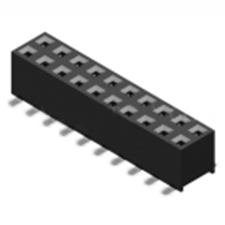 Receptacle Assembly, 2.00mm Pitch, Double Row, Surface Mount, Bottom Entry, w/Mounting Post, 4.3mm Height