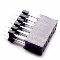 Receptacle Assembly, 2.00mm Pitch, Thru Hole, Double Row, Tuning Fork Contact, Vertical, 10.9mm Height