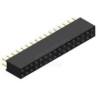 Receptacle Assembly, 2.00mm Pitch, Thru Hole, Double Row, Tuning Fork Contact, Closed Bottom, Narrow Body