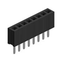 Receptacle Assembly, 1.27mm Pitch, Single Row, Thru Hole, 2.10mm Height