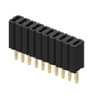 Receptacle Assembly, 1.27mm Pitch, Single Row, Vertical, Tuning Fork Contact