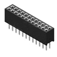 Receptacle Assembly, 1.27mm x 1.27mm Grid, Top Entry, 3.4mm Height