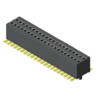 Receptacle Assembly, 0.8 mm Pitch, Surface Mount, Double Row; Without Mounting peg