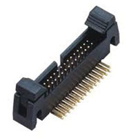 Shrouded Header / Box Header, Half Pitch, Thru Hole, 1.27mm x 1.27mm, Right Angle
