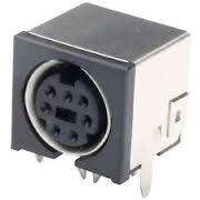 Mini Din Connector, 7 Position, Shielded, Snap Fit Termininal Tab