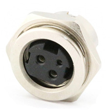 Panel Mount Power Mini Din, 3 Position, Rear Screw Mount