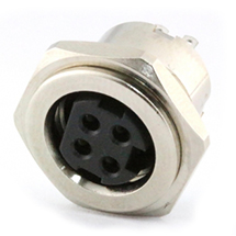 Panel Mount Power Mini Din,Waterproof IP66, 3 and 4 Position, Rear Screw Mount