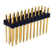 Unshrouded Male Header, 2.54mm Pitch, Through Hole, Triple Row, Vertical