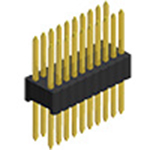 Pin Header, 1.27mm Pitch ( Pin - Pin) , 2.54mm Pitch ( Row - Row) Thru Hole PC Tail