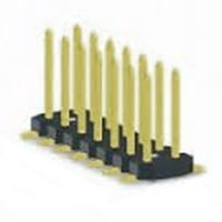 Unshrouded Male Header, 1.27mm Pitch, Surface Mount, Vertical, Double Row, 1.27mm Row to Row