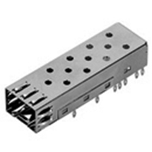 Small Form-Factor Pluggable (SFP) Cage Assembly, 1x4 Press Fit