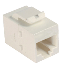 CAT 5e Inline Coupler, Mini Body, Non Shielded, Reverse Orientation
